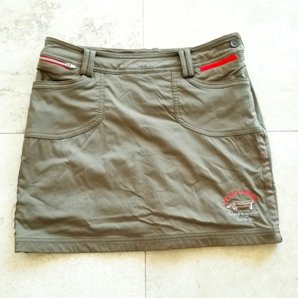 Louis Castel Women's Active Golf Tennis Skirt Skort Athletic Athleisure Zip up - Picture 2 of 14